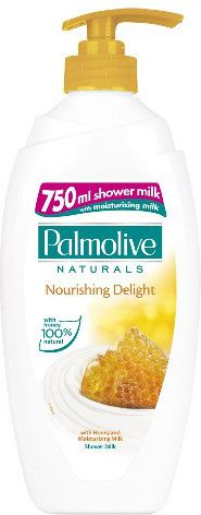 Xhel dushi Palmolive Milk and Honey, me pompë, 750 ml