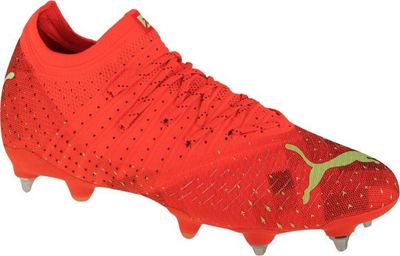 Këpucë futbolli Puma Future Z 1.4 MxSG, tapa metalike, për bar natyral, të kuqe