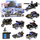 Set blloqesh ndërtimi LEAN Toys SWAT 2 në 1, 92-117 copa, mjete transporti