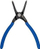 Pincë për segmente të brendshme, maja të drejta, 188mm, 19-60mm, blu