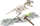 Set edukativ Clementoni Fossils T Rex 60889, skelet fosforeshent, për gërmim