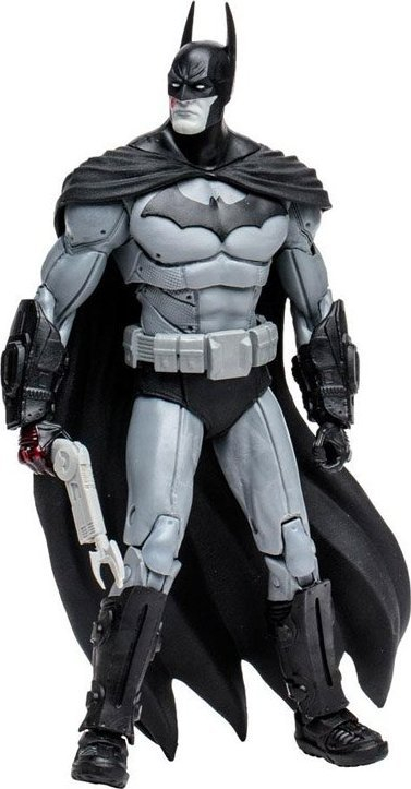 Figurë për koleksion McFarlane Toys DC Multiverse Arkham City Batman Gold Label, 7", bardh e zi