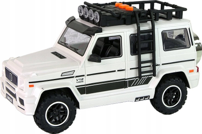 Makina elektrike për kalamoj Leantoys, off road, me bateri, e bardhë