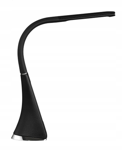 Lampë tavoline Platinet PDLU3B, LED, me ekran LCD, e zezë