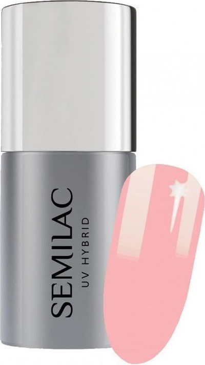 Bazë xheli për thonj Semilac UV Hybrid BB Base Coat Rose, 7ml, rozë natyrale