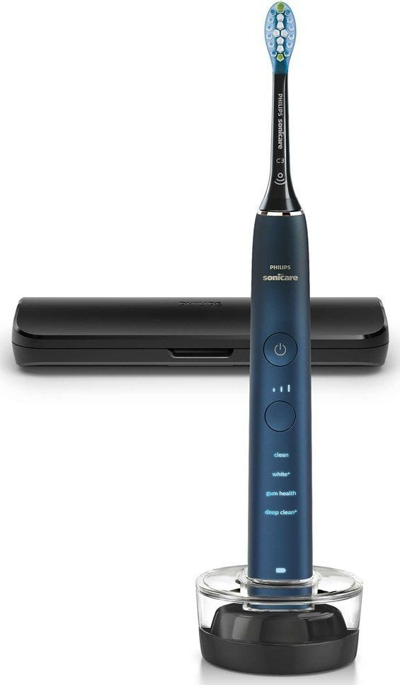 Furçë dhëmbësh elektrike Philips Sonicare DiamondClean 9000 HX9911/88, 4 programe, 3 nivele intensiteti, blu navy
