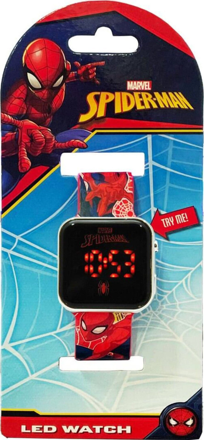 Orë digjitale për kalamaj Educa Borras Marvel Spiderman, LED, ekran digjital, me rrip të zi