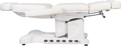 Електрична козметичка столица Azzurro 708BS Pedi Pro Exclusive, 3 мотори, со греење, бела