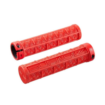 Doreza timoni Supacaz Grizips Classic, MTB, lock-on, e kuqe e zezë