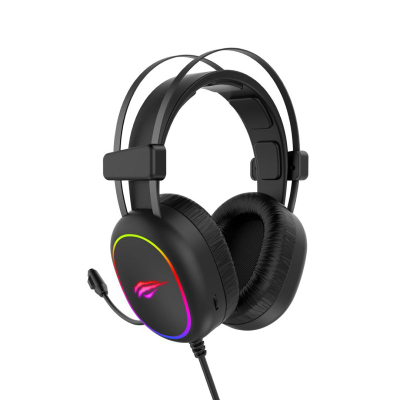 Kufje gaming Havit Gamenote H2016D, me mikrofon, RGB, të zeza