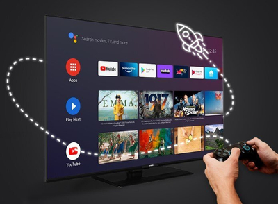 Телевизор Orava LT-ANDR43 4K1, 43\", 4K UHD, црн