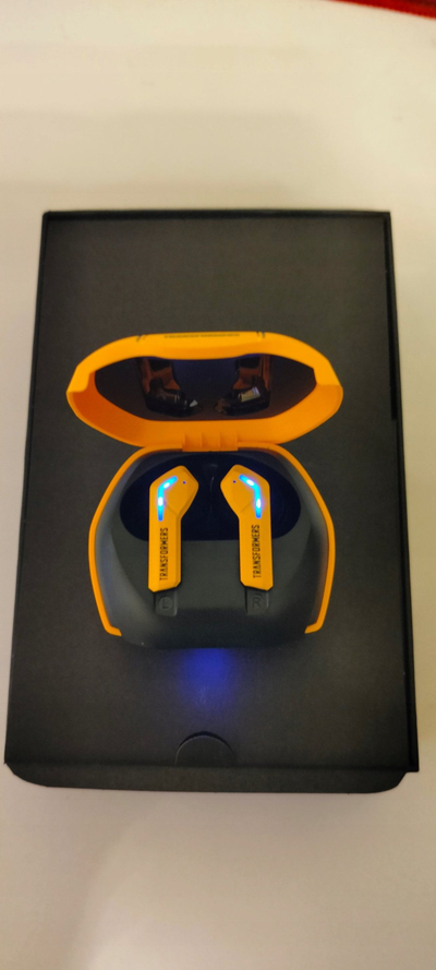 Kufje pa tel Transformers TF T06, Bluetooth 5.3, me kuti karikimi, të verdha