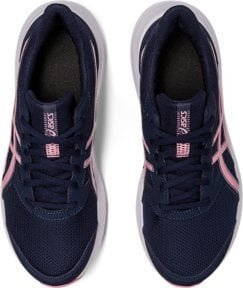 Atlete vrapimi ASICS Jolt 4 për goca, Amplifoam, rrjetë që merr frymë, blu e errët me rozë
