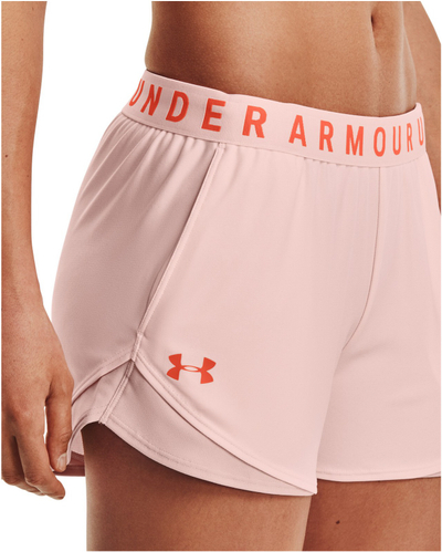 Pantallona të shkurtra sportive Under Armour Play Up 3.0, për femra, rozë portokalli