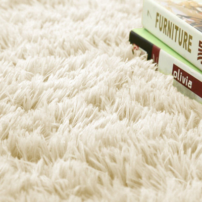 Tapet rrumbullak Strado Round Rug Shaggy, 180x180 cm, krem bezhë