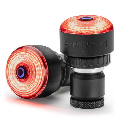 Dritë pasme për biçikletë Wozinsky LED, me sensor frenimi, USB‑C, e kuqe