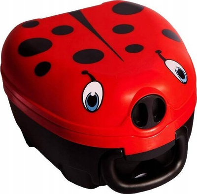 Ndenjëse tualeti për kalamoj My Carry Potty Ladybug, portative, kundra derdhjes, e kuqe