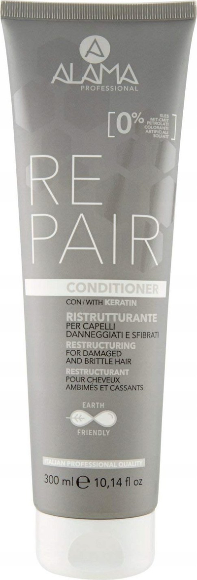 Balsam flokësh Alama Repair, për flokë të dëmtum, me keratinë, 300ml