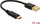 Adapter USB Delock 85354, USB A në USB C, 15 cm, i zi
