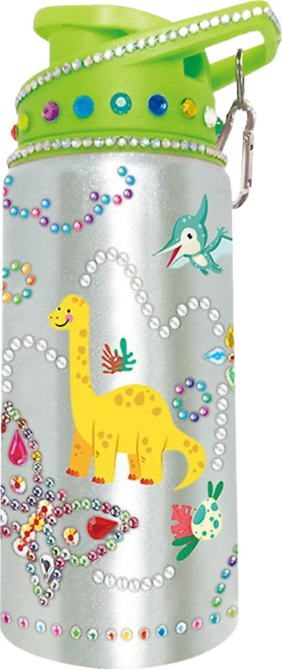 Set kreativ shishe uji Maksik Dinosaur, me ngjitësa dekorativë, për fëmijë