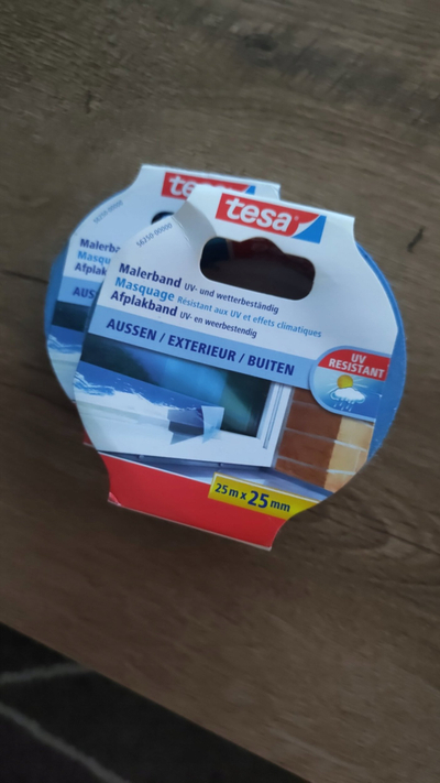 Shirit maskues për jashtë Tesa 56250, 25mm x 25m, blu