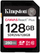 Kartë memorie Kingston Canvas React Plus 128GB, SDXC UHS-II U3 V60 A1, e zezë
