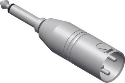 Adapter audio Procab VC126, XLR mashkull në jack 6.3mm mashkull, i bardhë