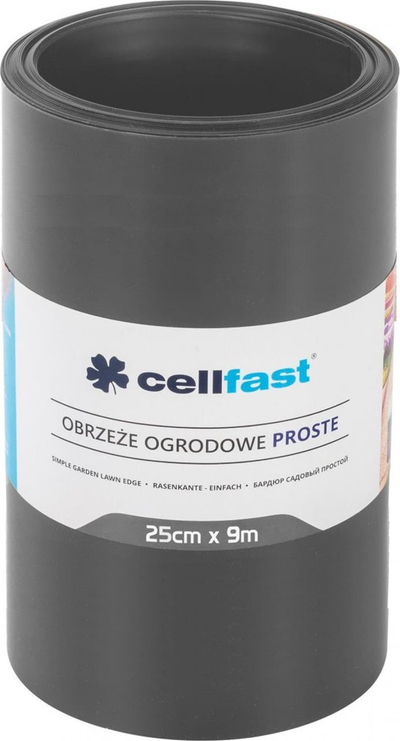 Rrethues kopshti Cellfast Straight, 25cm x 9m, grafit