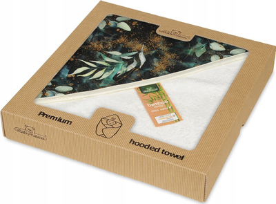 Mbulesë banjoje për bebat Matex Bamboo Design, 100x100cm, bambu me pambuk, e bardhë