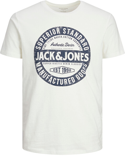Maicë për meshkuj Jack&Jones, e bardhë