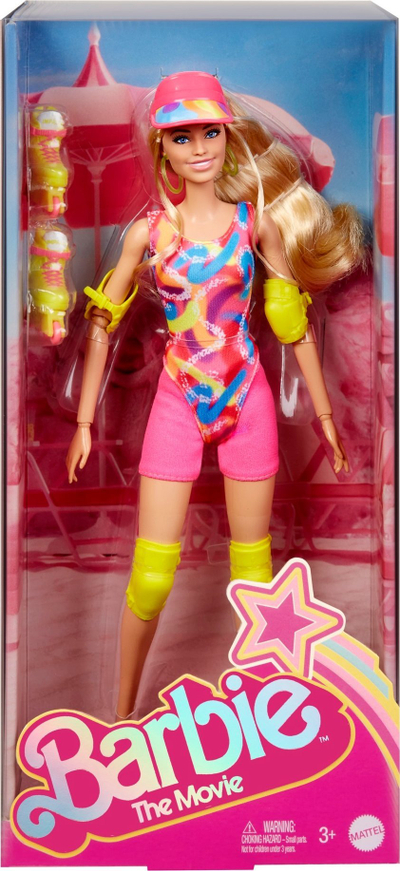 Kukull Barbie The Movie Mattel HRB04, veshje inline skating, aksesorë neon, shumëngjyrëshe