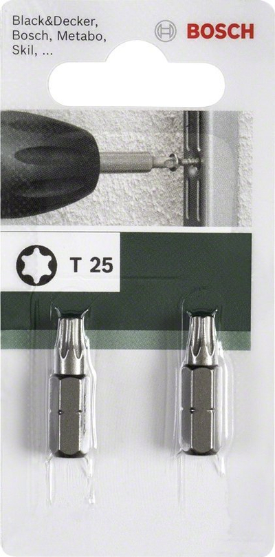 Set bitash Torx Bosch 2609255938 T40, 6.3mm, 2 copë