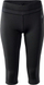 Leggings sportiv për femra IQ Dahim 3/4, poliestër elastan, xhep prapa, të zeza