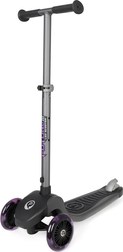 Trotinet balancues Qplay Future Eco, me platformë të gjerë me LED, për kalamaj, lejla