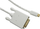 Kabllo Qoltec DVI USB-C, 1m, e bardhë