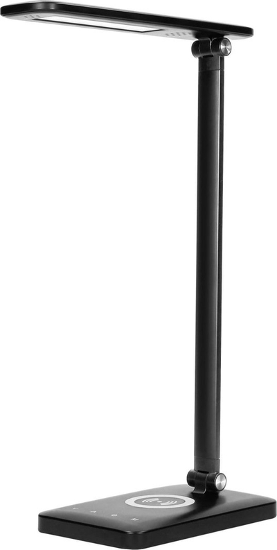 Llambë tavoline ISIYO LED 7W, karikues me induksion dhe USB, 390lm, e bardhë