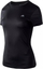 Bluzë sportive për gra Martes Lady Basic, mëngë të shkurtra, madhësia 3XL, e zezë