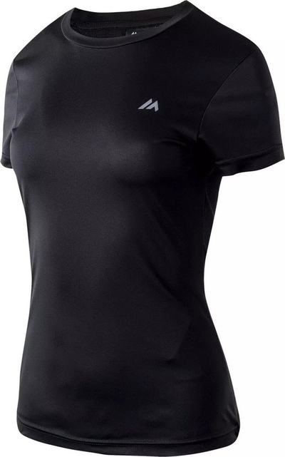 Bluzë sportive për gra Martes Lady Basic, mëngë të shkurtra, madhësia 3XL, e zezë