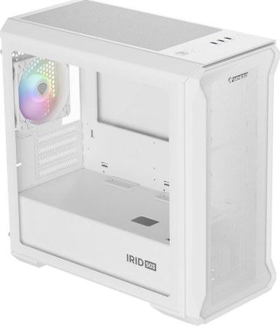 Kuti PC Natec Genesis Irid 503 ARGB LITE, Micro ATX Mini ITX, xham i temperuar, e zezë