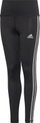 Pantallona sportive Adidas Performance, skinny, 7/8, të zeza me të bardha