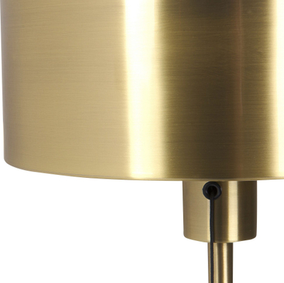 Lampë tavoline ARIPO metal, me port USB, ngjyrë ari
