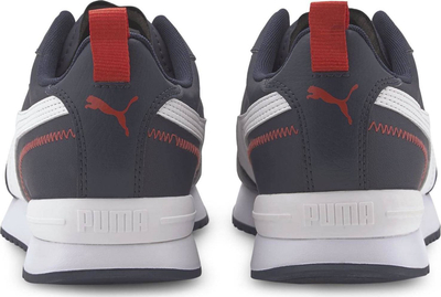 Atlete Puma R78 Trainers, sintetike, me lidhëse, gri të errët me të bardha