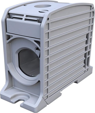 Terminal shine Simet SIMBLOCK STB 300, përçues Al Cu, gri