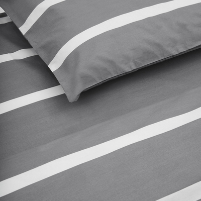Komplet çarçafësh dopio Heinner Home Pax, 4 copë, 200x220 cm, pambuk 100%, gri