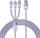 Kabllo karikimi Baseus StarSpeed 1‑me‑3, USB në Micro USB, Lightning edhe Type‑C, 3.5A, lejla