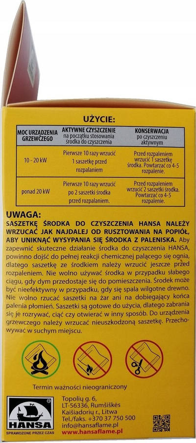 Pastrues oxhaku Hansa Powder, pluhur, 10 qese nga 50g