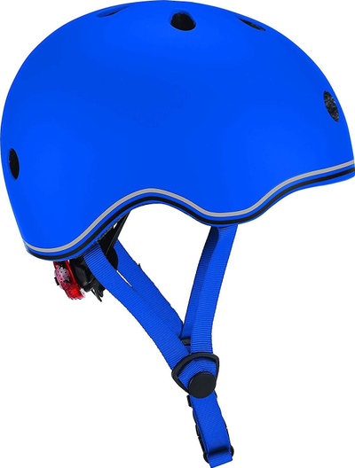 Helmetë për kalamaj Globber EVO Lights, XXS XS 45-51 cm, me dritë LED, blu
