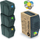 Set me shporta mbeturinash Prosperplast (CEN-68347), 3 shporta, 20 L, të hirta