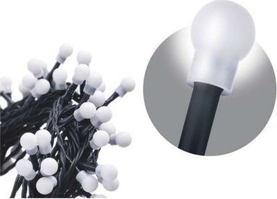 Drita festive Emos, 200 LED të bardha, 20 m