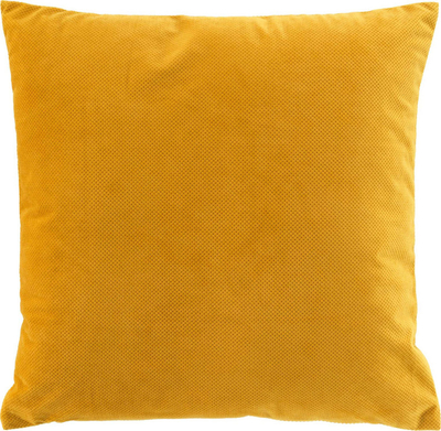 Jastëk dekor Velvet Yellow VELOURIANE, 50x50 cm, velur, i verdhë mustardë